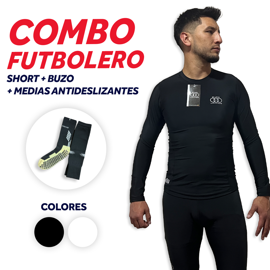 Combo Futbolero (Short + Buzo + Medias Antideslizantes)