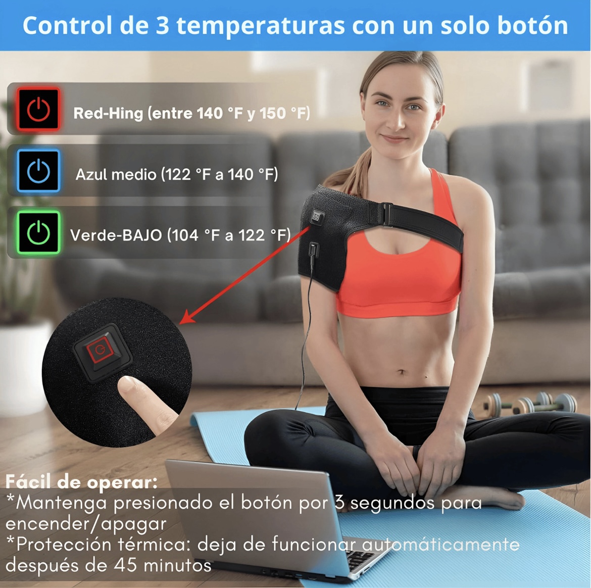 Soporte de Hombro Unisex en Neopreno – Alivio del Dolor, Protección y Ajuste Deportivo - Imagen 5
