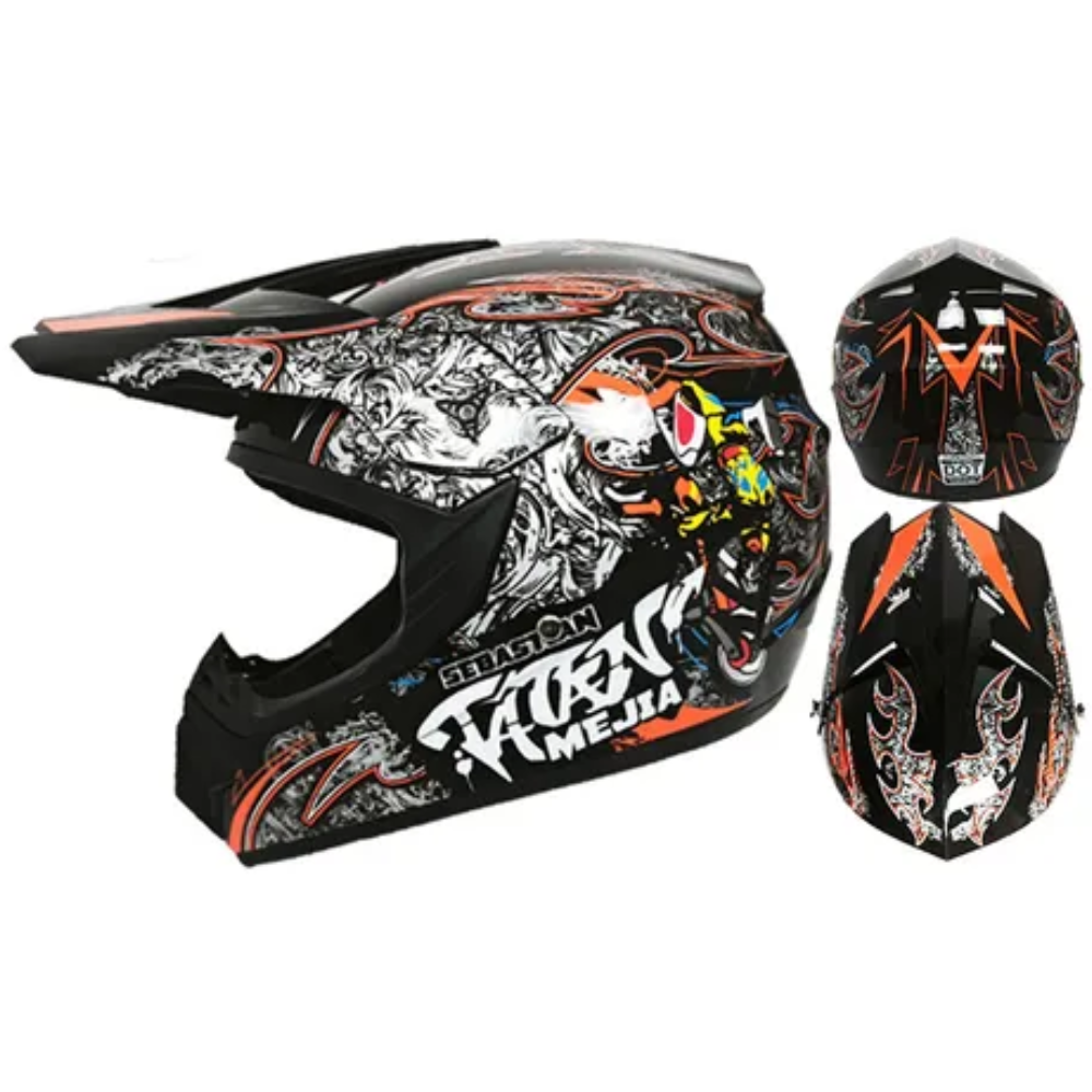 Casco Deportivo para Motocross, Enduro y MTB – Protección Total, Diseño Aerodinámico y Ventilación Avanzada - Imagen 6
