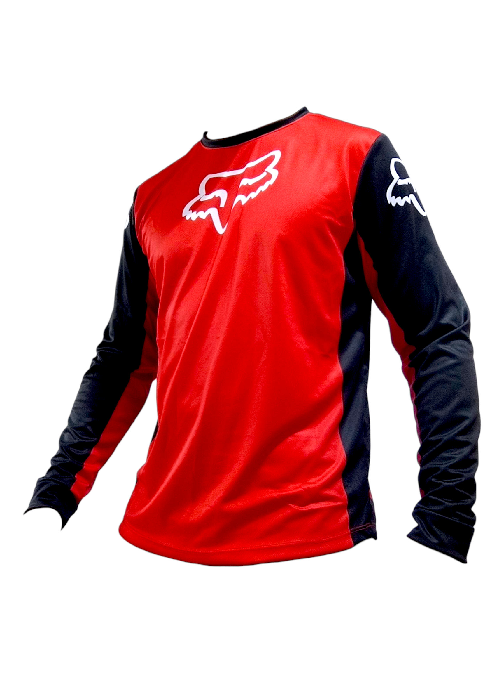 Jersey Deportivo Profesional Microperforado con Protección UV – Ideal Motocross y Uso Urbano Fox Red - Imagen 3