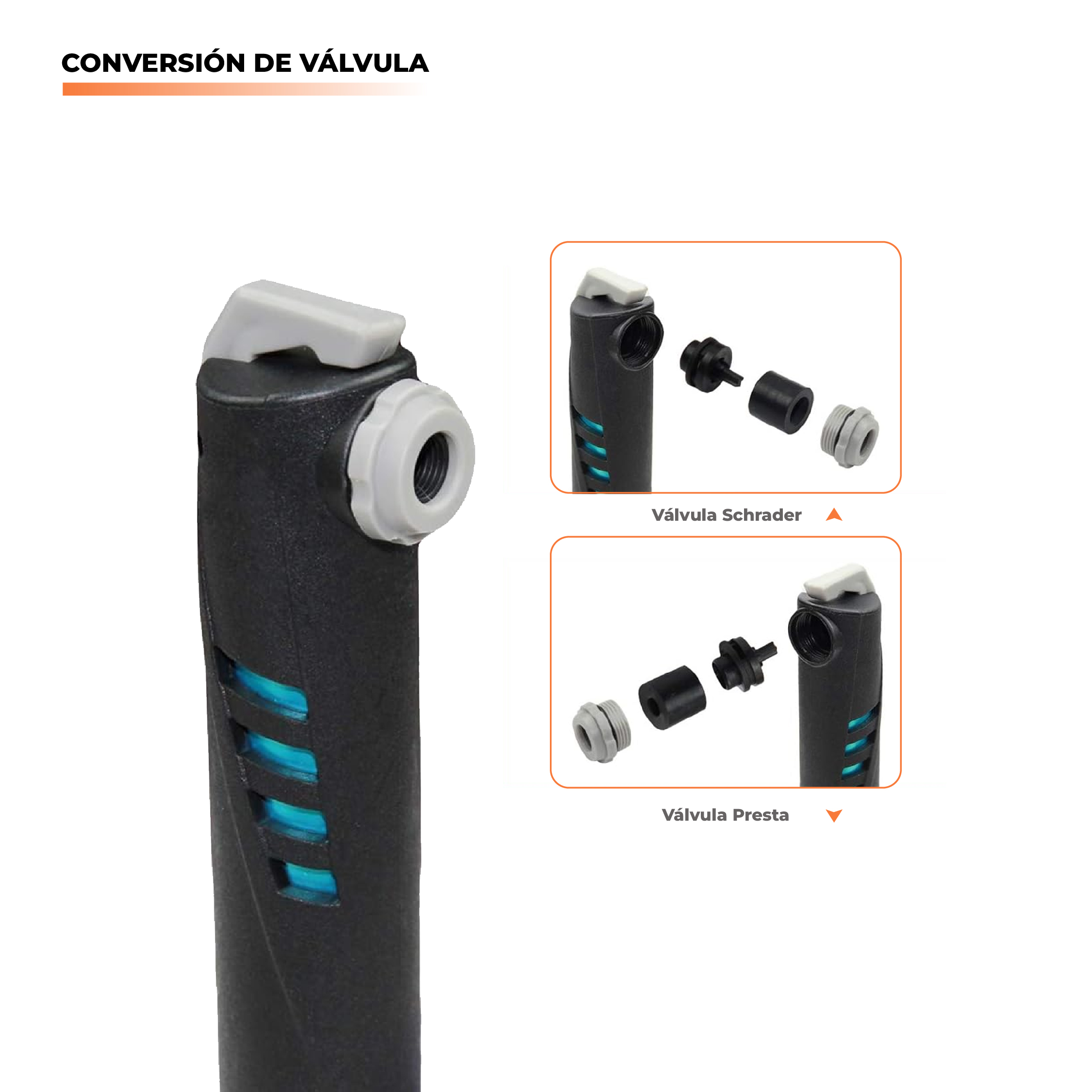 Kit de Reparación para Bicicleta con Bomba y Herramientas 16 en 1 – Ideal MTB y Ruta - Imagen 7