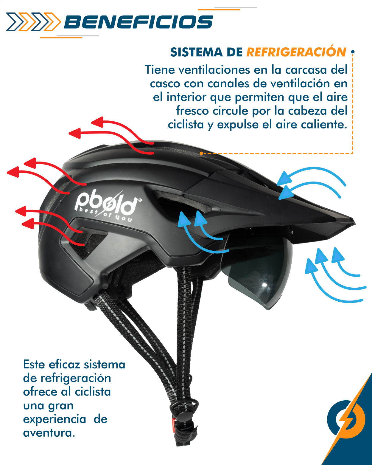 Casco para Ciclismo MTB y Ruta con Visera talla M – Protección Certificada, Ajuste Cómodo y Ventilación Avanzada - Imagen 7