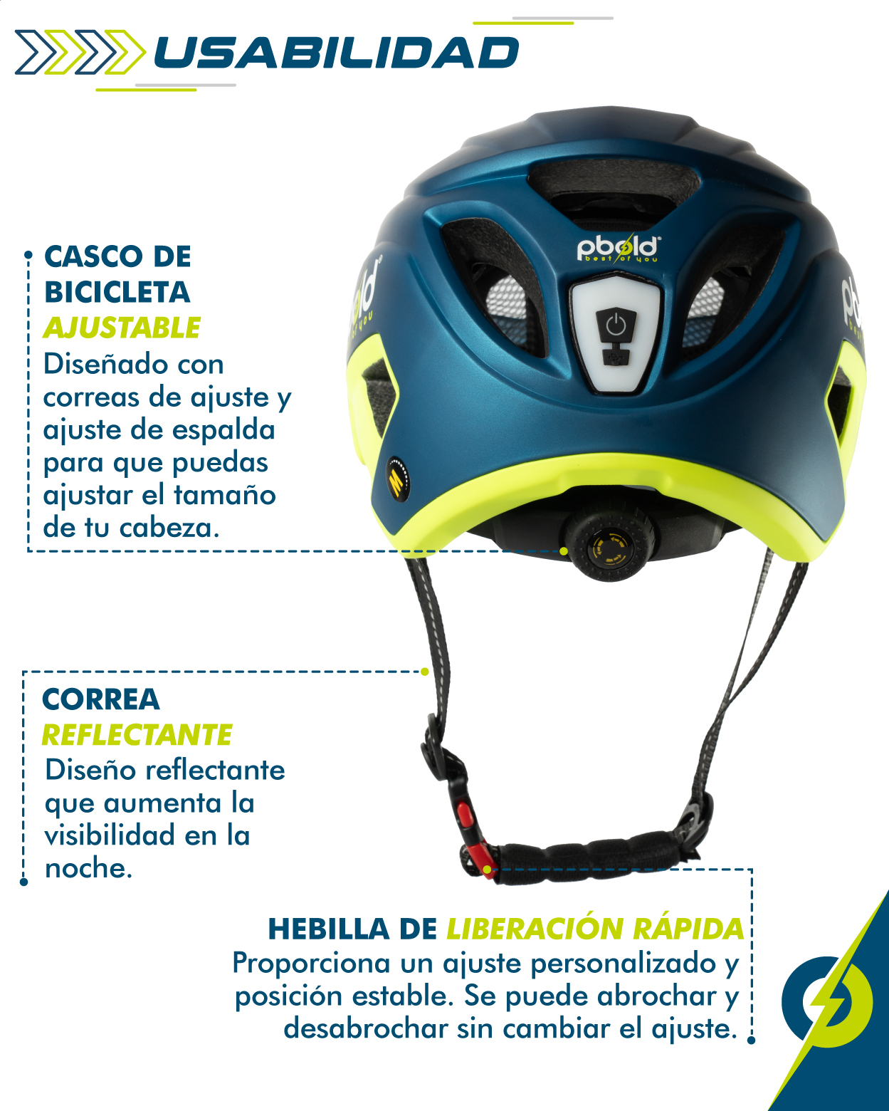 Casco para Ciclismo MTB y Ruta con Visera talla L – Protección Certificada, Ajuste Cómodo y Ventilación Avanzada - Imagen 5