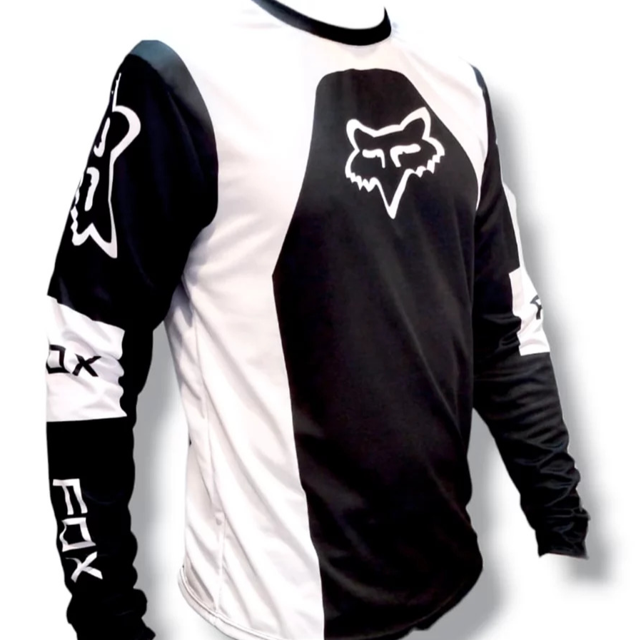 Jersey Deportivo Línea Profesional – Microperforado, Secado Rápido y Protección UV +30 FOX BLACK