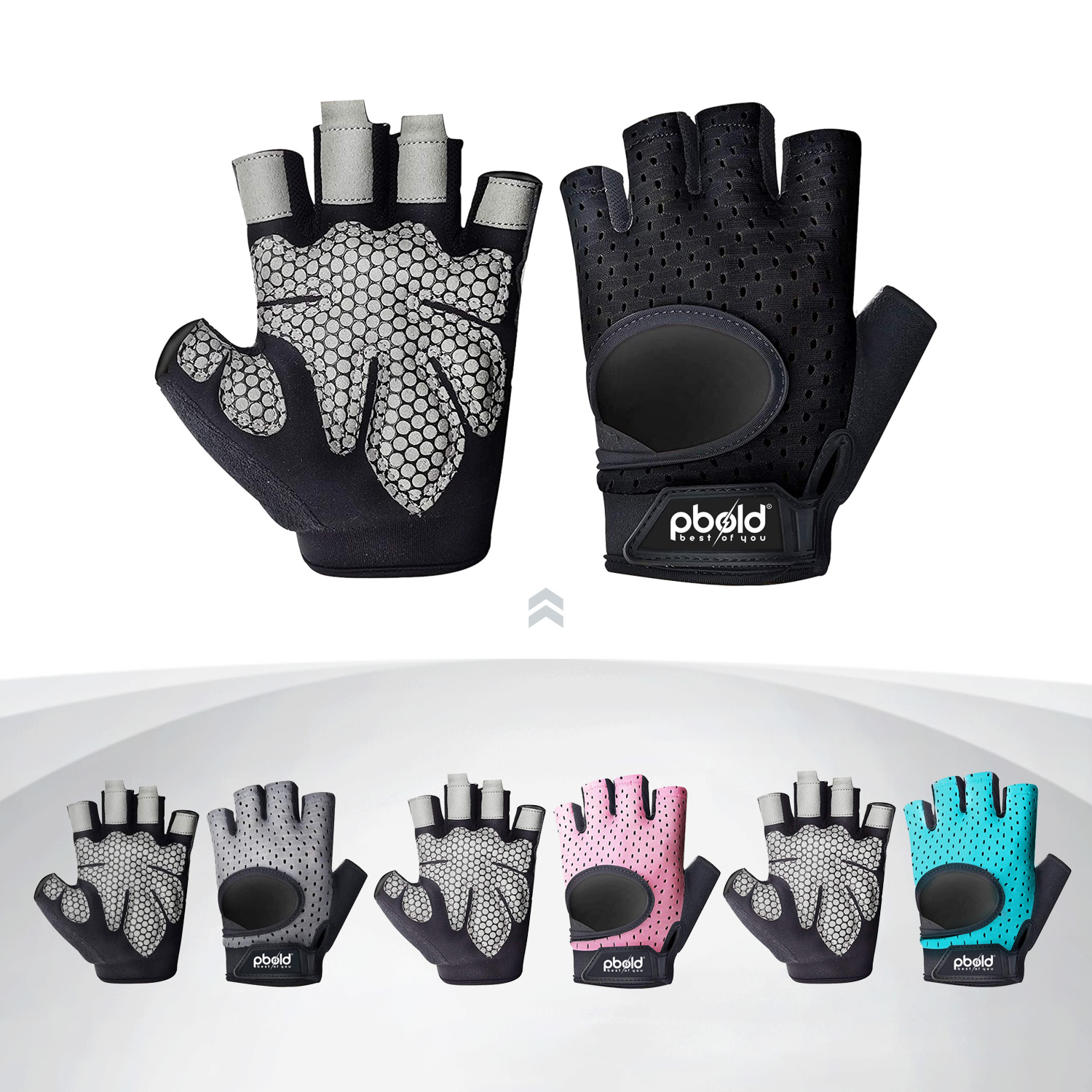 Guantes Gimnasio V1 Pbold Protección y Agarre Profesional