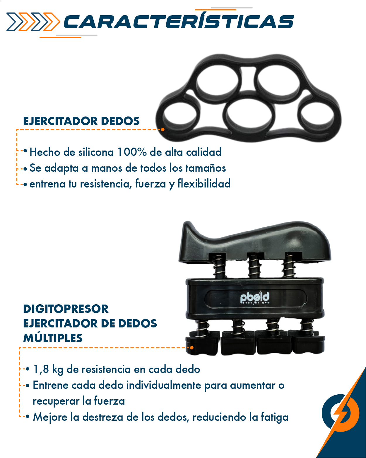 Kit Hand Grip X6 Ejercitadores Mano Muñeca Antebrazo - Imagen 5