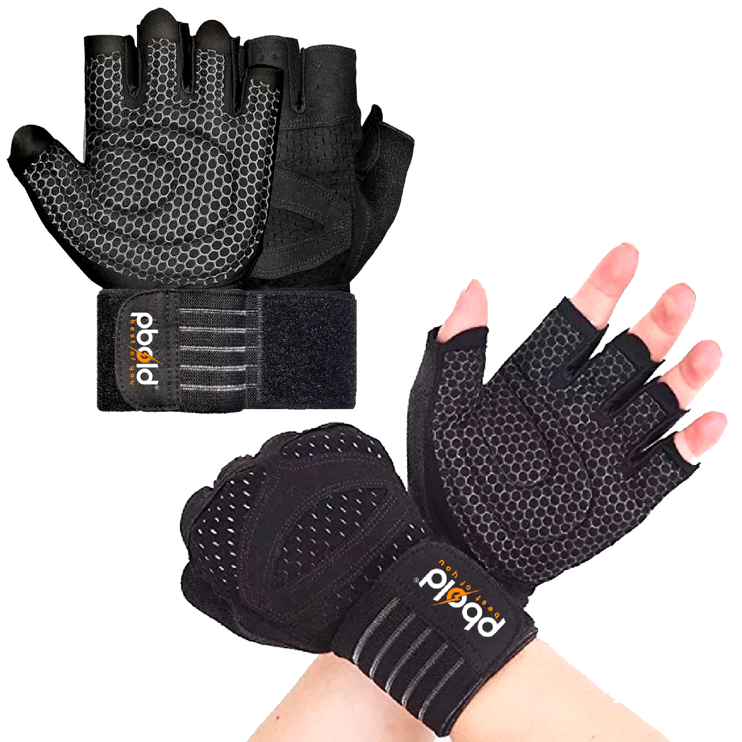 Guantes Fitness Crossfit con Muñequera – Gym Gloves Antideslizantes para Pesas y Entrenamiento - Imagen 7