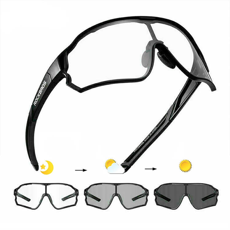 Gafas para Ciclismo, Running y Patinaje Rockbros 10139 Fotocromáticas UV400