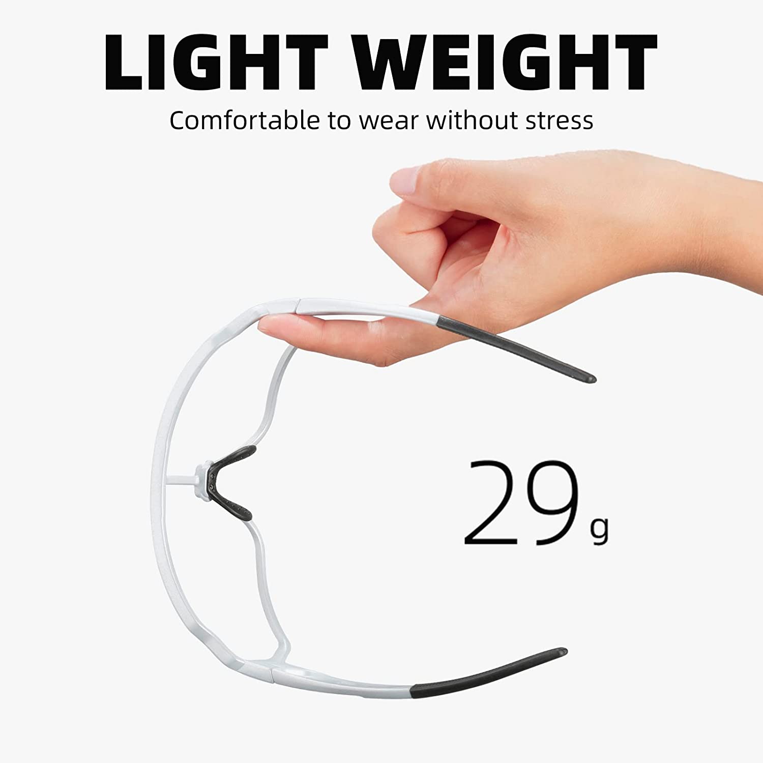 Gafas Fotocromáticas Rockbros 10168 Deportivas UV400 – Lentes para Ciclismo, Running y MTB - Imagen 4