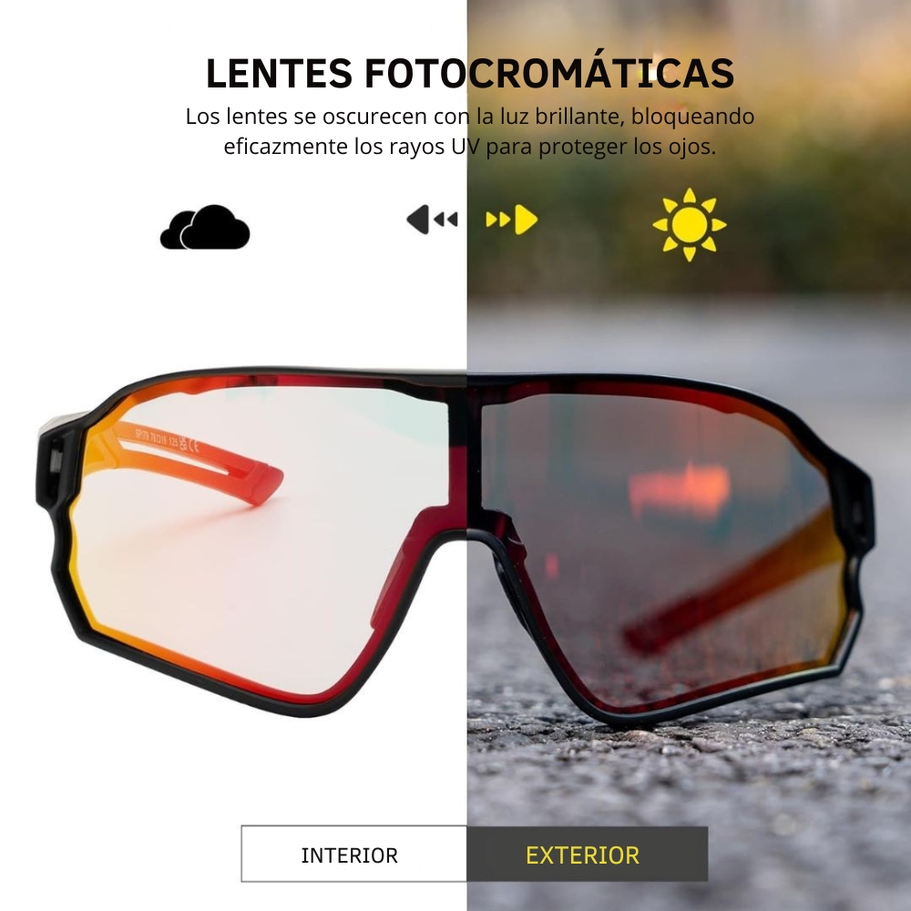 Gafas Fotocromáticas Rockbros Uv400 - Imagen 4