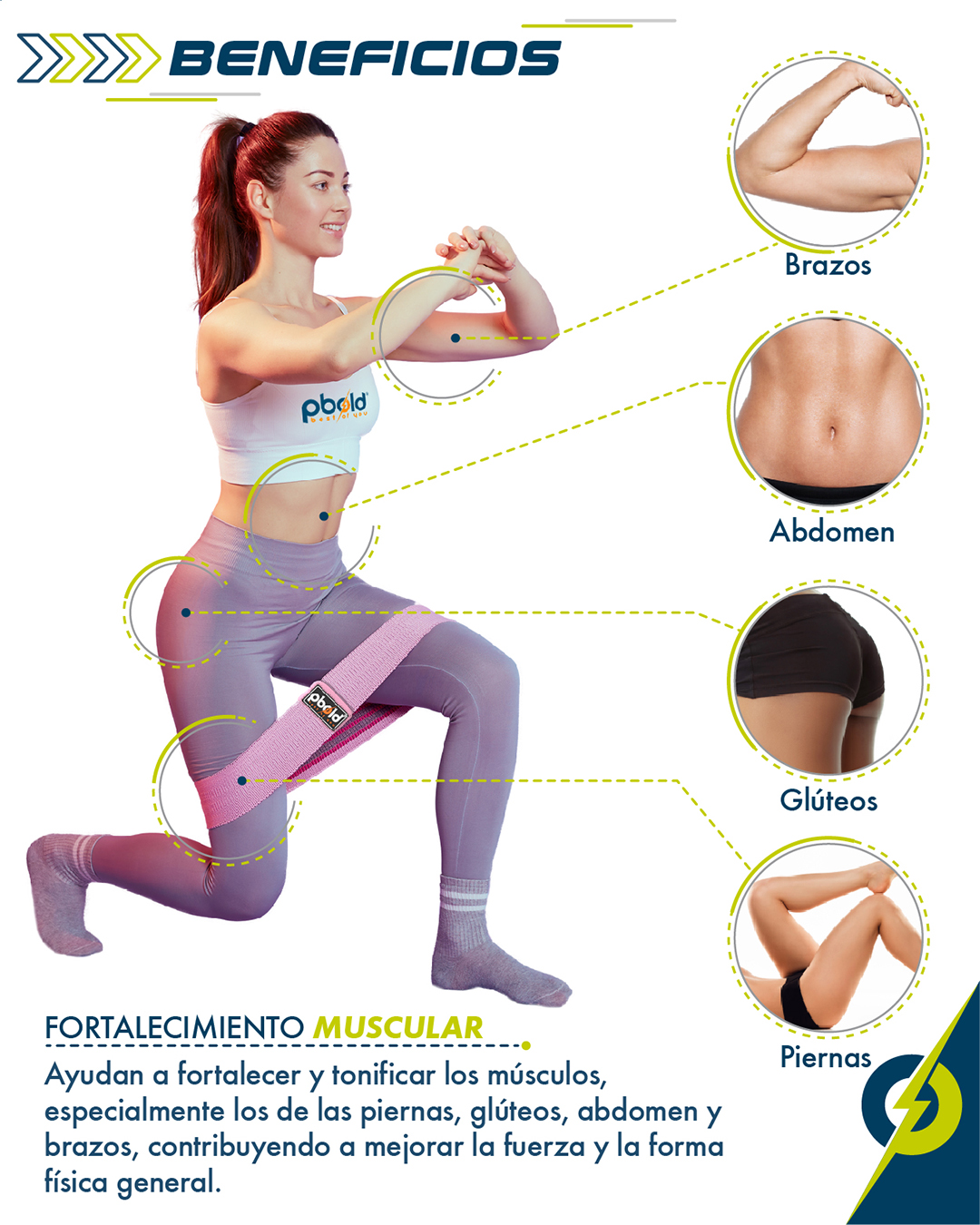 Bandas Elásticas de Resistencia en Tela Antideslizante – Entrenamiento Glúteos, Piernas y Fuerza - Imagen 4