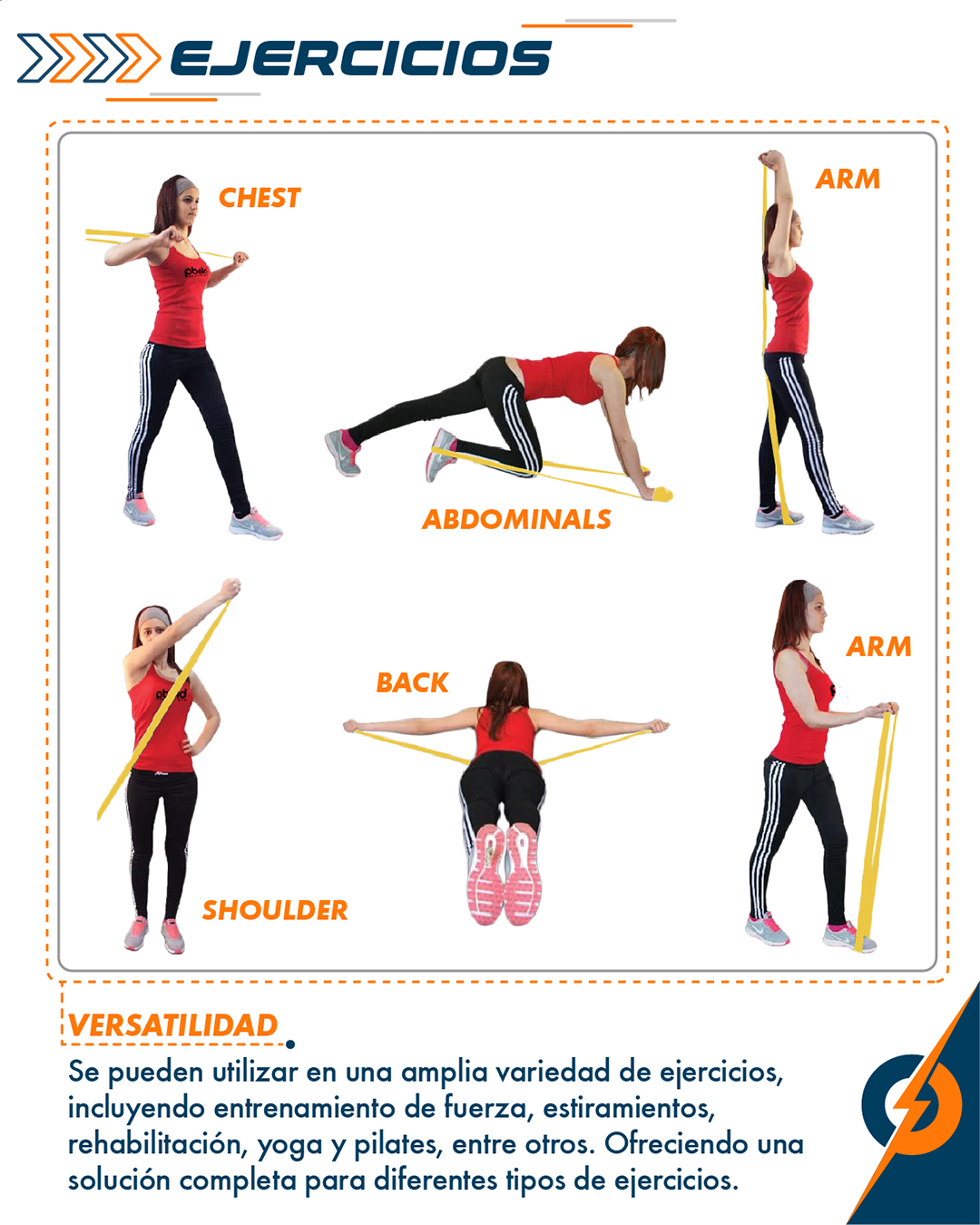 Bandas Elásticas de Resistencia para Fisioterapia y Entrenamiento – Rehabilitación, Fuerza y Movilidad - Imagen 6