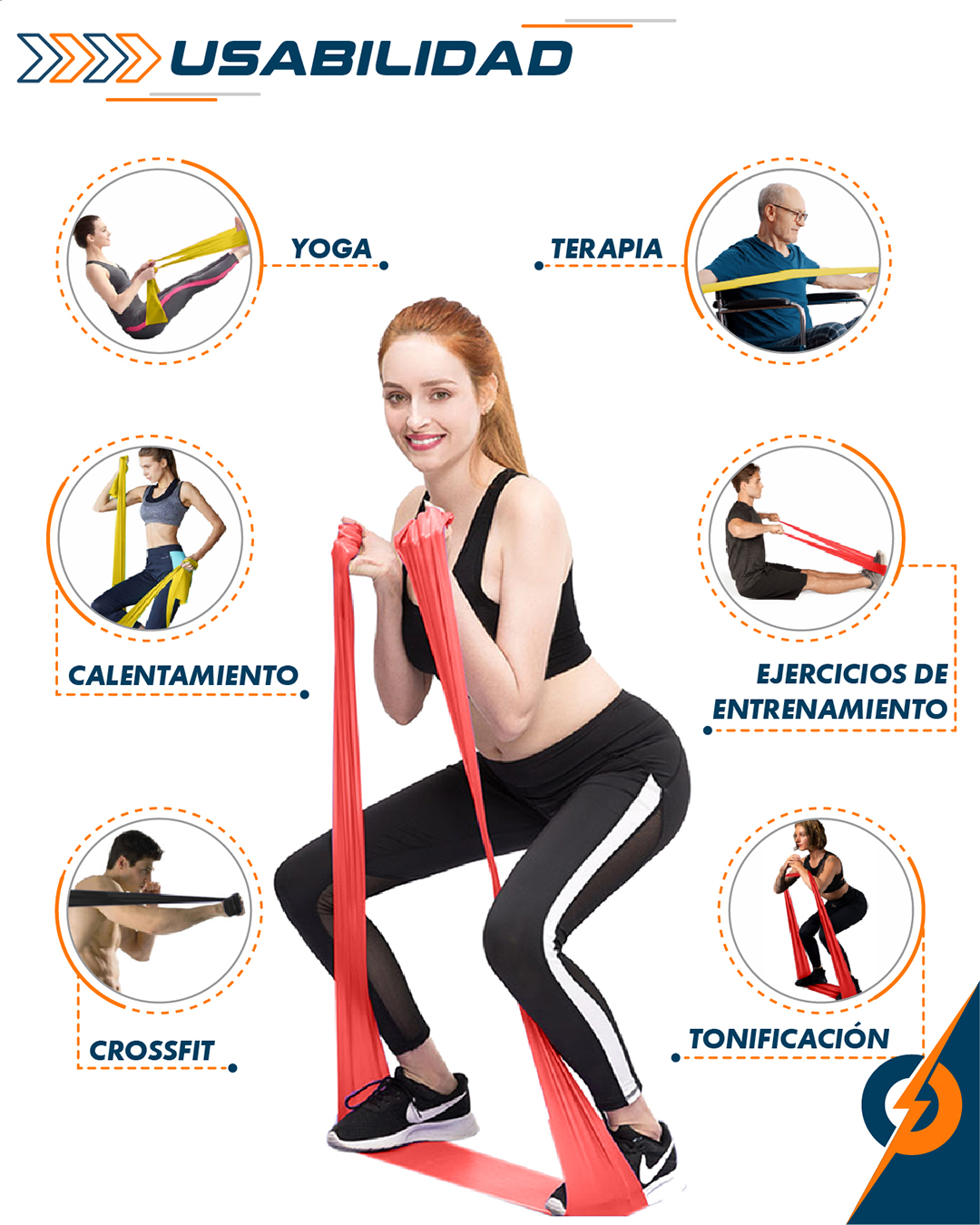 Bandas Elásticas de Resistencia para Fisioterapia y Entrenamiento – Rehabilitación, Fuerza y Movilidad - Imagen 3