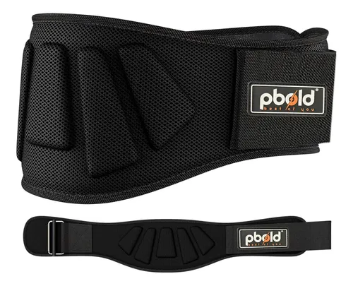Cinturón Gym Levantamiento Pesas Negro