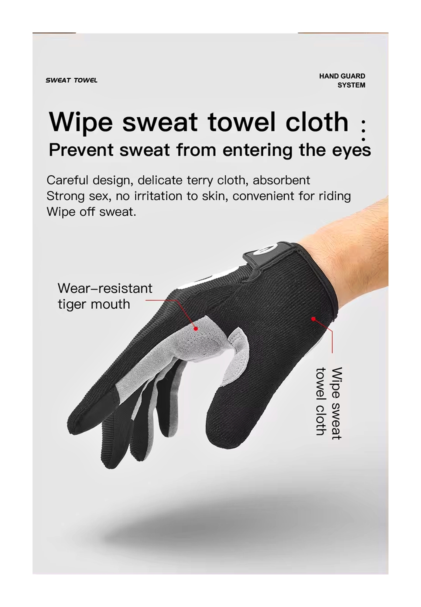 Guantes Deportivos Arbot Unisex Táctiles Antideslizantes – Ciclismo, Gimnasio y Running - Imagen 4