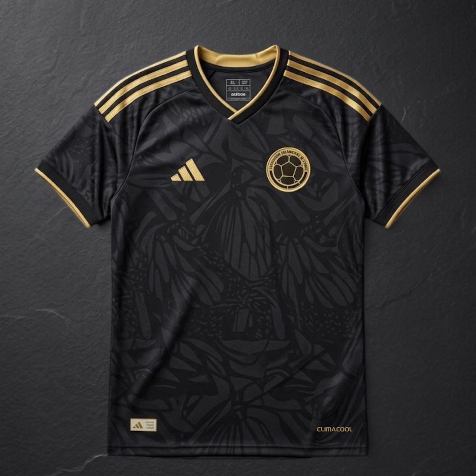 Camiseta Colombia Black Gold – Edición Especial Premium
