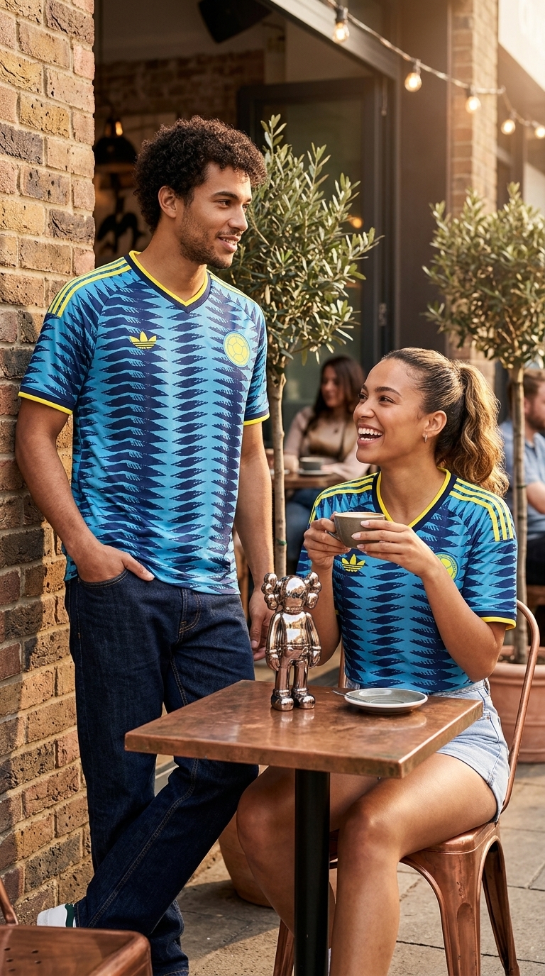 🔵🇨🇴 Camiseta Selección Colombia Visitante 2025 – Versión Jugador 1:1